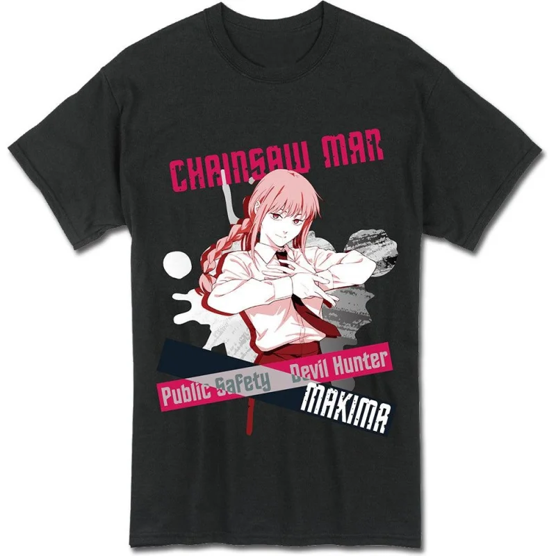 MAKIMA Chainsaw Man Anime Gift t shirt 0326 DEVIL HUNTER Graphic Tee 100% cotton print clothing Y2K clothes Large size Tops
MAKIMA Chainsaw Man Anime Gift t shirt 0326 DEVIL HUNTER Graphic Tee 100% cotton print clothing Y2K clothes Large size Tops