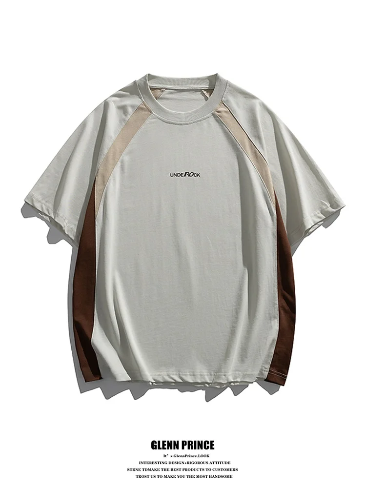 GPstudio American Style Short Sleeve T-Shirt Men Summer Loose Sport Shoulder Insertion Top Color Block Youth Fashion Cotton
GPstudio American Style Short Sleeve T-Shirt Men Summer Loose Sport Shoulder Insertion Top Color Block Youth Fashion Cotton