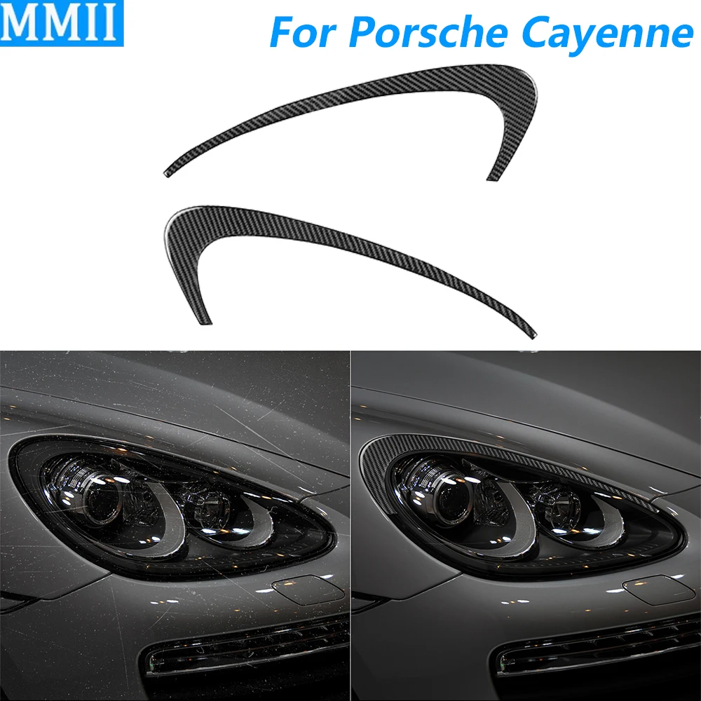 For Porsche Cayenne 958 92A 2011-2017 Carbon Fiber Front Headlight Eyelid Eyebrow Panel Cover Car Accessories Decoration Sticker
For Porsche Cayenne 958 92A 2011-2017 Carbon Fiber Front Headlight Eyelid Eyebrow Panel Cover Car Accessories Decoration Sticker