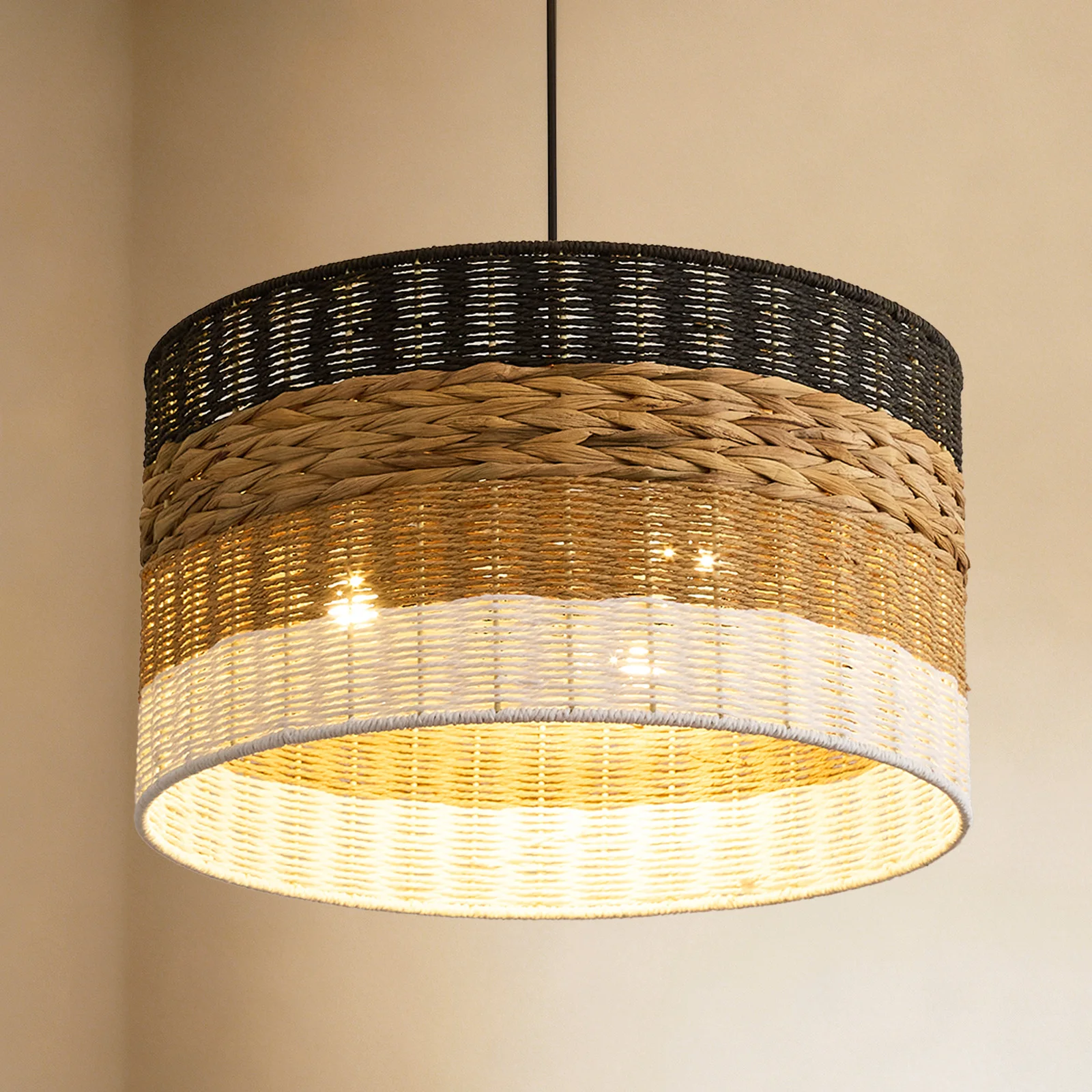 Wabi Sabi 4-Color Rattan Pendant Light Farmhouse Chandelier for Bedroom Dining Room Balcony Kitchen Island E26
Wabi Sabi 4-Color Rattan Pendant Light Farmhouse Chandelier for Bedroom Dining Room Balcony Kitchen Island E26