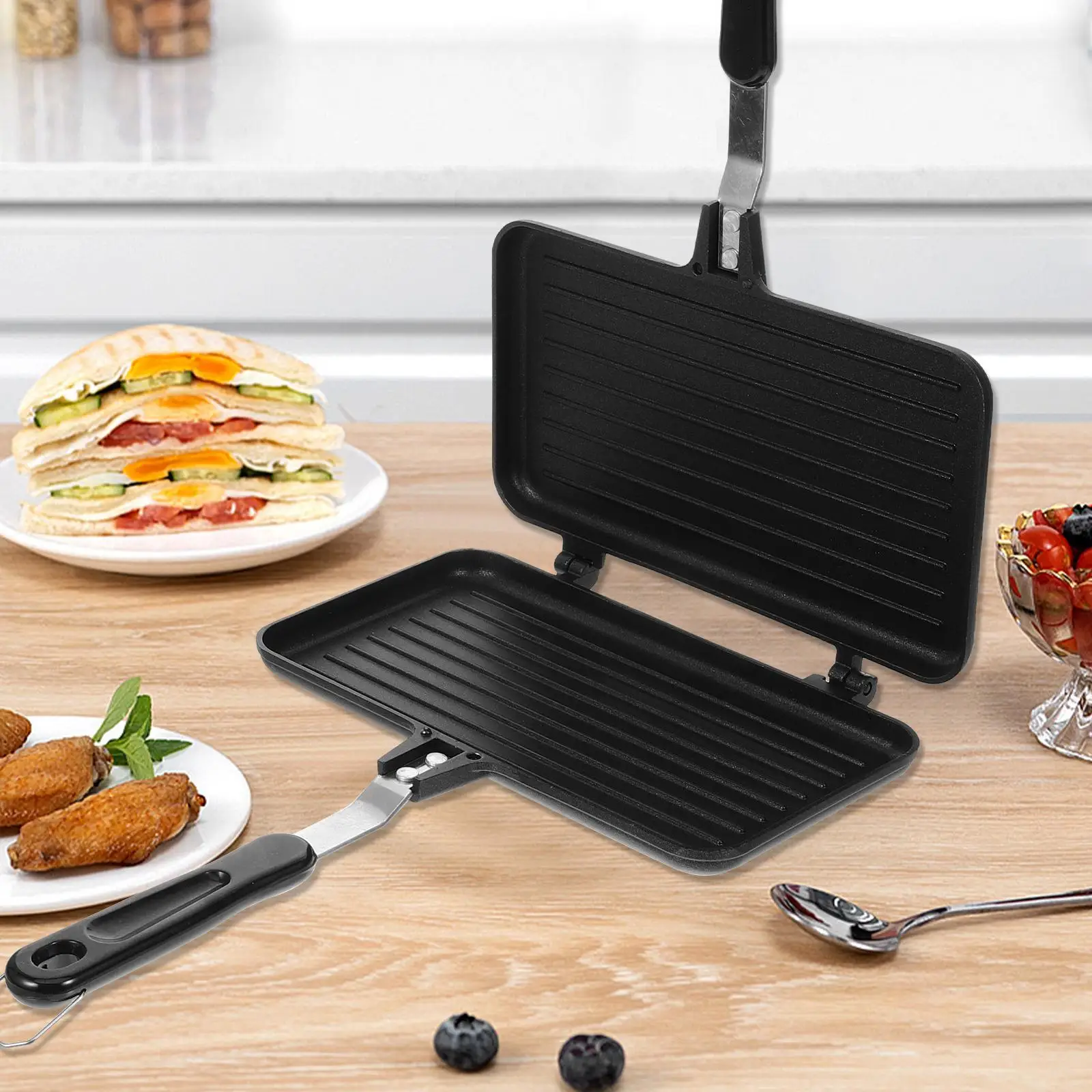 Sandwich Baking Pan Household Cooking Utensils Grill Maker Non Stick Maker Kitchen Toaster Breakfast Machine
Sandwich Baking Pan Household Cooking Utensils Grill Maker Non Stick Maker Kitchen Toaster Breakfast Machine
