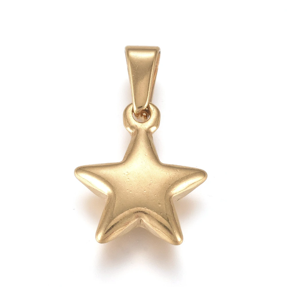 10pcs 304 Stainless Steel Star Charms Pendants for DIY Handmade Necklace Bracelet Earrings Jewelry Making Accessories Decors
10pcs 304 Stainless Steel Star Charms Pendants for DIY Handmade Necklace Bracelet Earrings Jewelry Making Accessories Decors