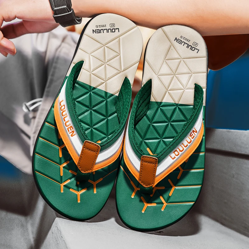 Men's Flip-Flops for Summer, Non-Slip, Wear-Resistant, Outdoor Beach Sandals
Men's Flip-Flops for Summer, Non-Slip, Wear-Resistant, Outdoor Beach Sandals