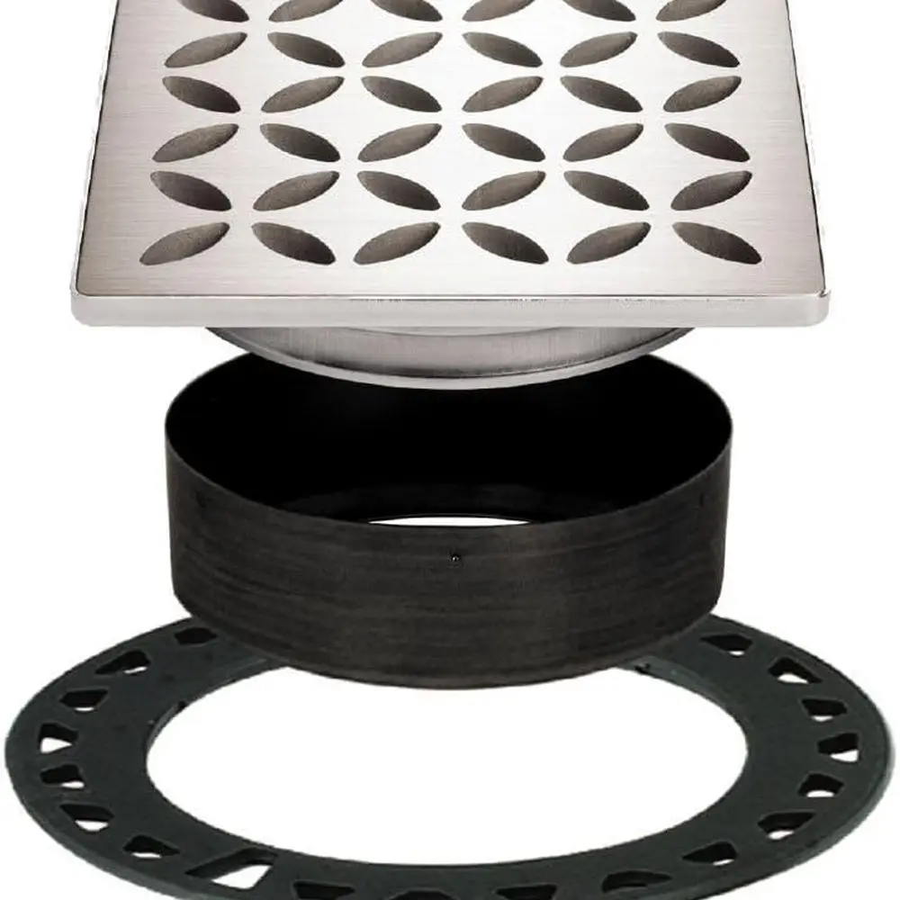 Комплект сливной решетки со встроенным фланцем для склеивания наклона — идеально подходит для ванной или влажной комнаты — 4 цветочных изделия из матовой нержавеющей стали, Adjus
Комплект сливной решетки со встроенным фланцем для склеивания наклона — идеально подходит для ванной или влажной комнаты — 4 цветочных изделия из матовой нержавеющей стали, Adjus