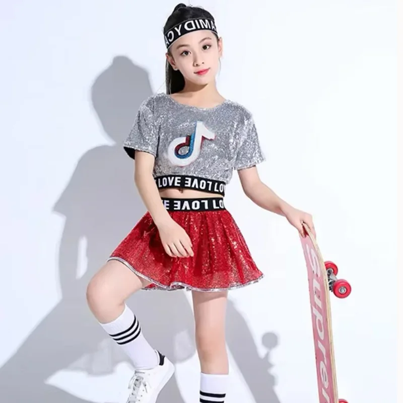 Children Jazz Dance Costumes Girls Sequins Cheerleading suit with Socks Jazz Modern Street Dance Hip-Hop Performances Costumes
Children Jazz Dance Costumes Girls Sequins Cheerleading suit with Socks Jazz Modern Street Dance Hip-Hop Performances Costumes