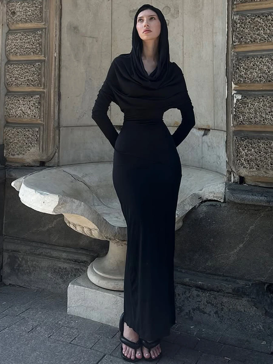 WEIRD PUSS Gothic k Mystery Sle Long Sve Hooded Dr Women Slimming Sexy Skirt H Version Polyester Spandex Blend
WEIRD PUSS Gothic k Mystery Sle Long Sve Hooded Dr Women Slimming Sexy Skirt H Version Polyester Spandex Blend