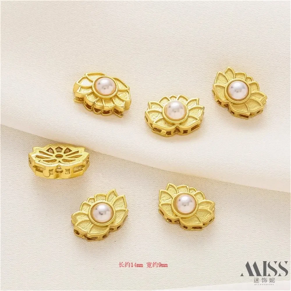 Ancient Gold-plated Color Lotus Bead-set Through-hole Bead-separated DIY Handmade Beaded Bracelet Necklace Jewelry Accessories
Ancient Gold-plated Color Lotus Bead-set Through-hole Bead-separated DIY Handmade Beaded Bracelet Necklace Jewelry Accessories