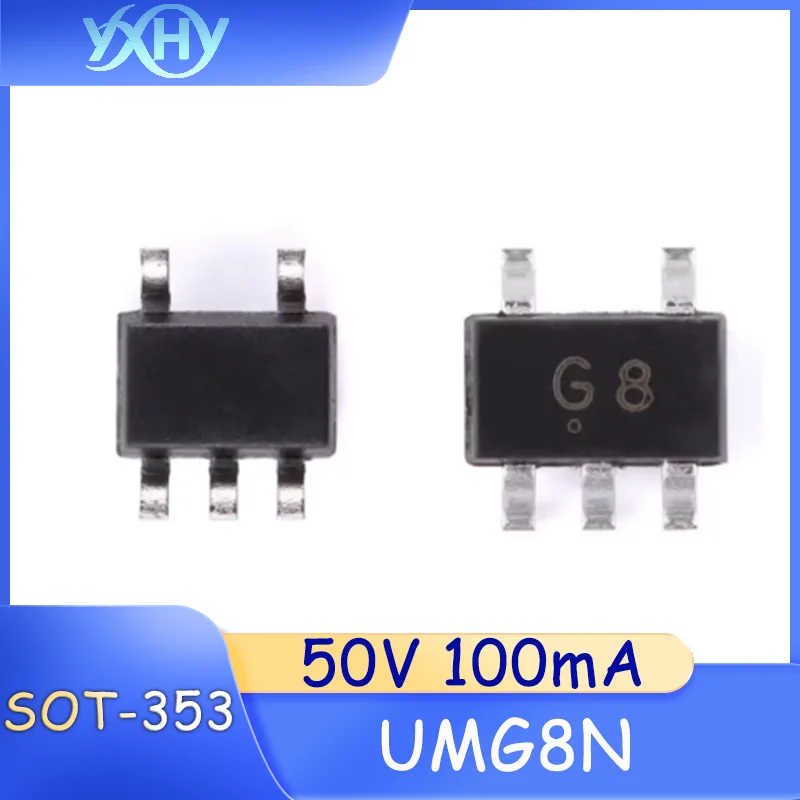 Original genuine product UMG8N G8 SOT-353 50V 100mA dual NPN digital transistor
Original genuine product UMG8N G8 SOT-353 50V 100mA dual NPN digital transistor