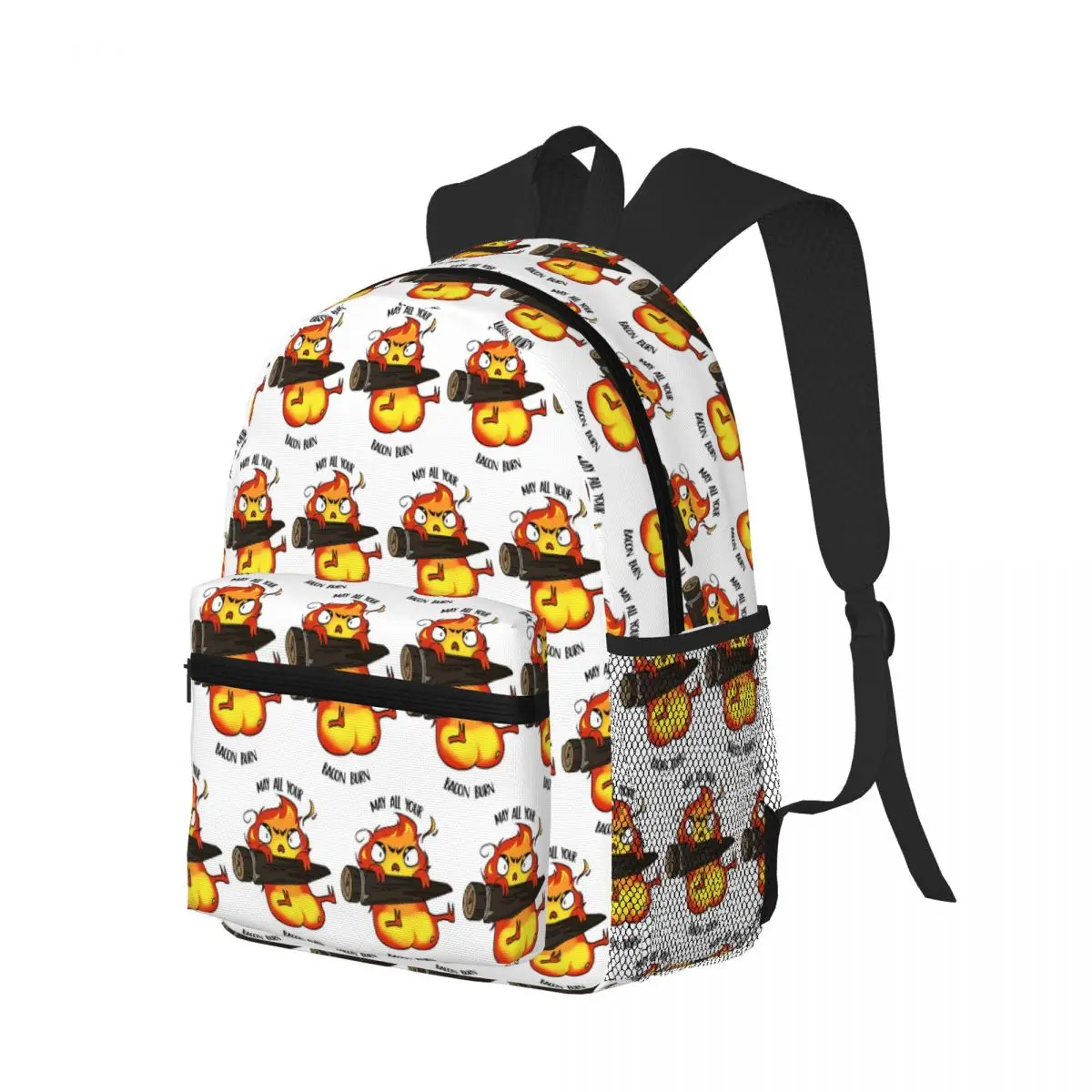 Calcifer May All Your Bacon Burn Student Backpack School Bag Hiking Travel Daypack for Boys Girls Bookbag Shoulder Bags
Calcifer May All Your Bacon Burn Student Backpack School Bag Hiking Travel Daypack for Boys Girls Bookbag Shoulder Bags