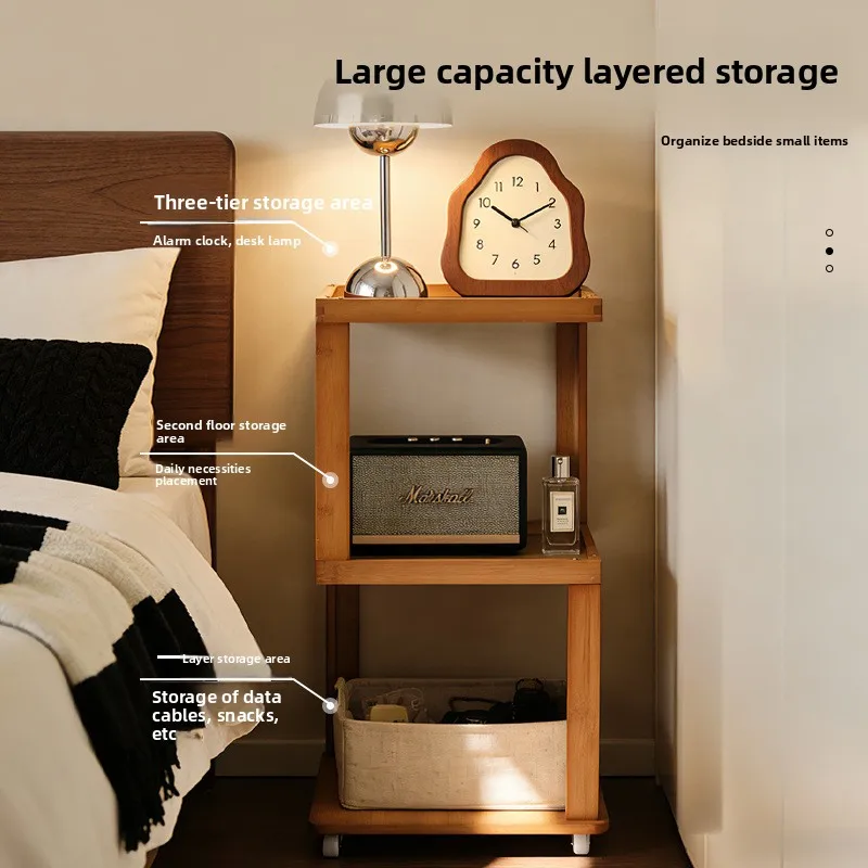 Side table coffee table movable living room household small table balcony solid wood medieval trolley bedside sofa side cabinet
Side table coffee table movable living room household small table balcony solid wood medieval trolley bedside sofa side cabinet