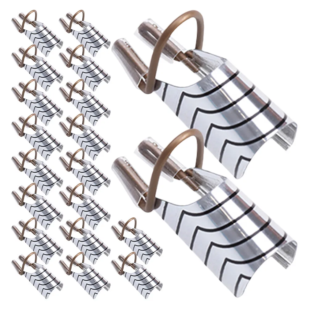 20 шт. многоразовых форм для наращивания ногтей (гель, УФ, акрил), серебристые, для французского маникюра, инструмент для моделирования и наращивания ногтей
20 шт. многоразовых форм для наращивания ногтей (гель, УФ, акрил), серебристые, для французского маникюра, инструмент для моделирования и наращивания ногтей