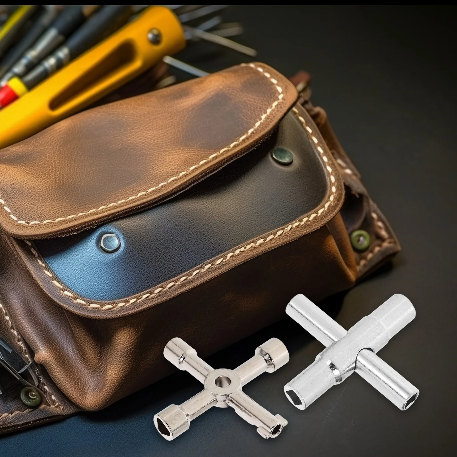 2pcs Cross Wrench Silver MultiFunctional Water Key Gas Meter Key Radiator Utility Tool Electrician Steel Valve Box Bleed
2pcs Cross Wrench Silver MultiFunctional Water Key Gas Meter Key Radiator Utility Tool Electrician Steel Valve Box Bleed