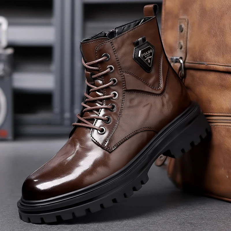 Большие желтые ботинки. Высокие сапоги: осенняя мужская обувь из натуральной кожи, новинка 2024. Стильная утолщенная подошва, увеличивающая рост внутри.
Большие желтые ботинки. Высокие сапоги: осенняя мужская обувь из натуральной кожи, новинка 2024. Стильная утолщенная подошва, увеличивающая рост внутри.