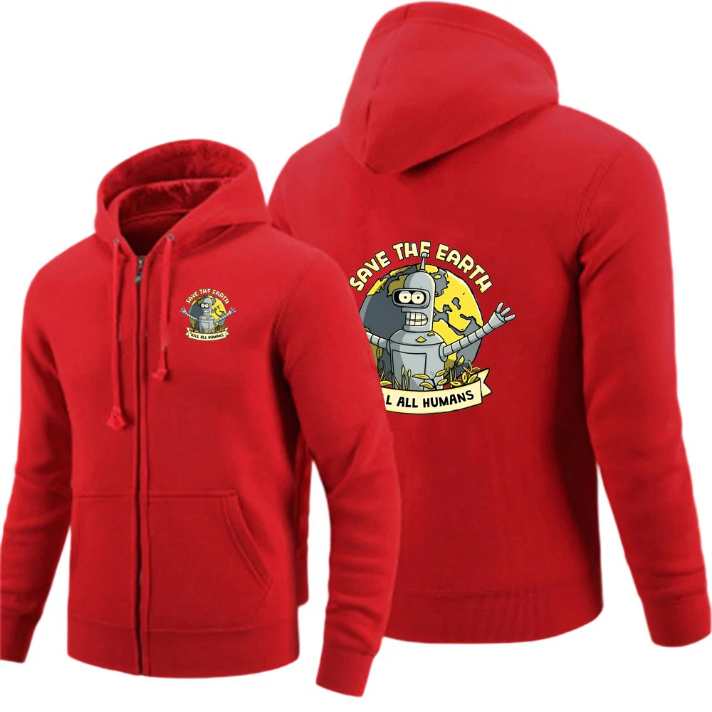 Save the Planet Kill All Humans Graphic Understated Luxury Eye Catching Hoodies Best Seller Skin-Friendly Coat Fashion Jacket
Save the Planet Kill All Humans Graphic Understated Luxury Eye Catching Hoodies Best Seller Skin-Friendly Coat Fashion Jacket