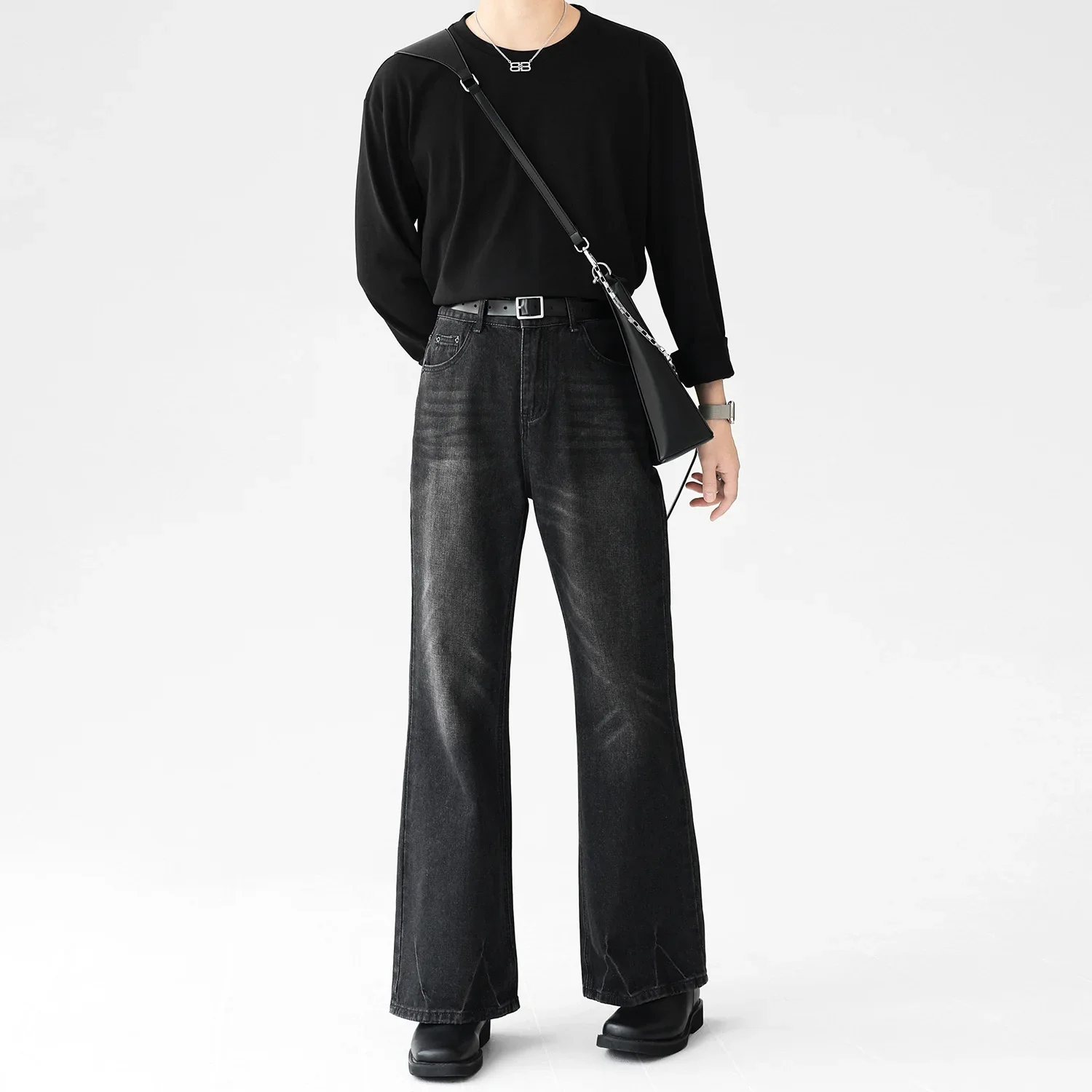 LIBIELIY Autumn And Winter New Design Sense To Do Old Micro Flared Jeans, Men's American Loose Wide-leg Pants, Casual Water Was
LIBIELIY Autumn And Winter New Design Sense To Do Old Micro Flared Jeans, Men's American Loose Wide-leg Pants, Casual Water Was