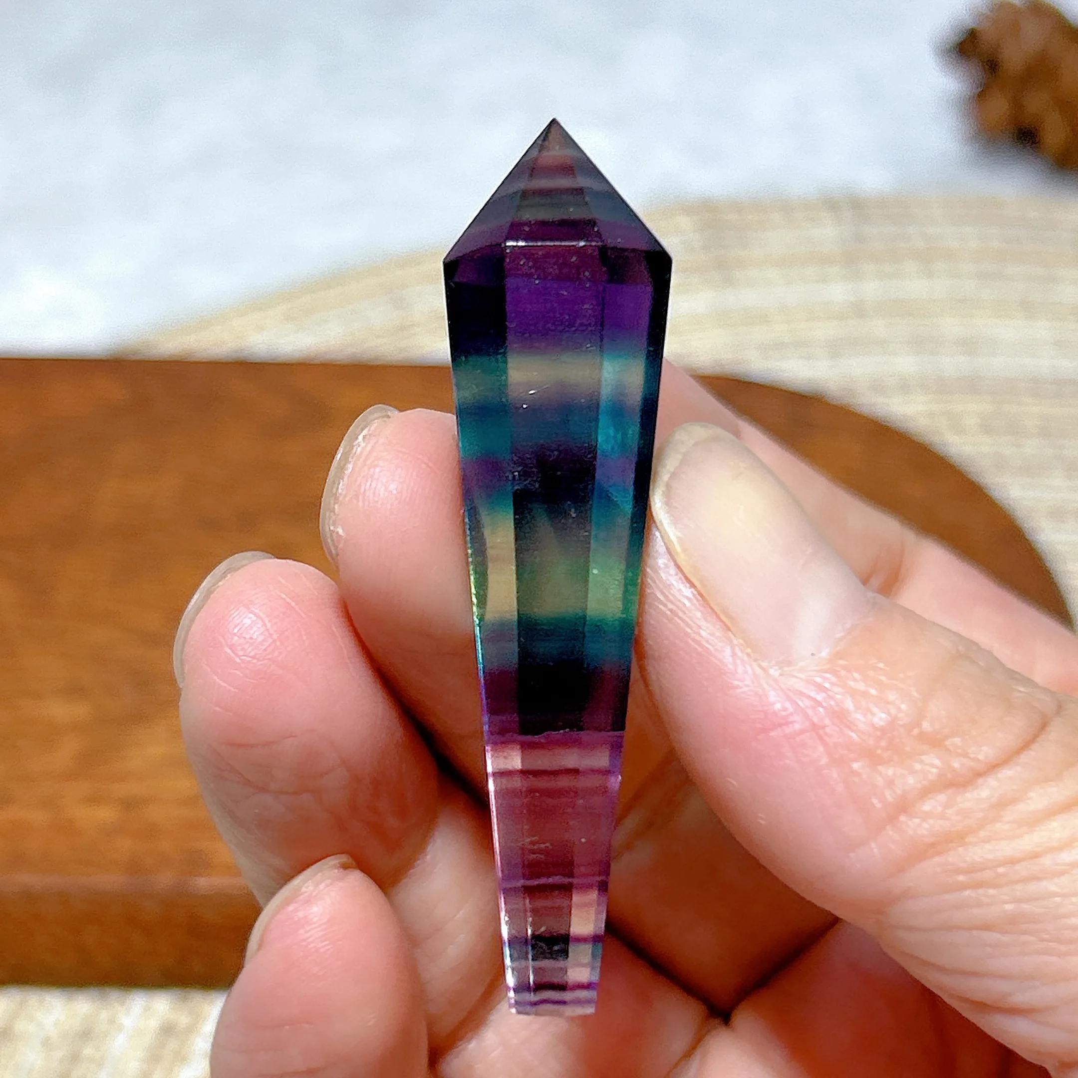 Healing Natural Crystal Rainbow Candy Color Fluorite Wand Tower High Quality Reiki Gemstone Mineral Energy Home Decorations Gift
Healing Natural Crystal Rainbow Candy Color Fluorite Wand Tower High Quality Reiki Gemstone Mineral Energy Home Decorations Gift