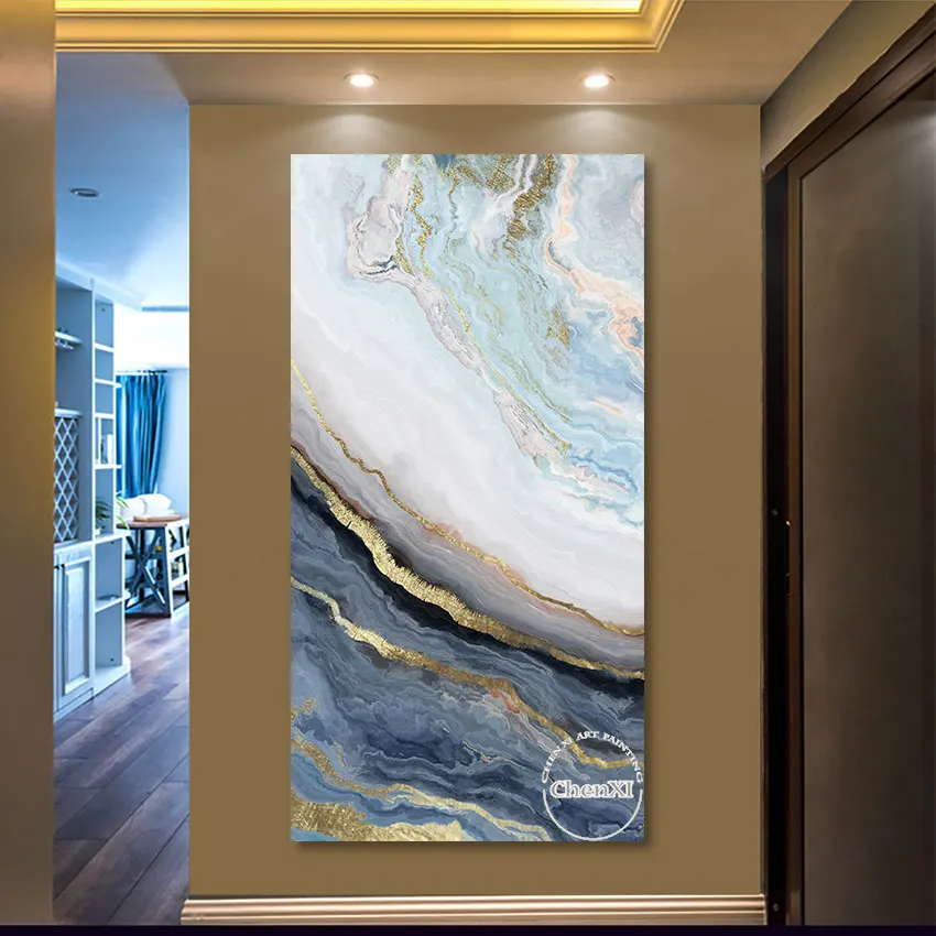 Pure Hand-painted Abstract Gold Foil Oil Painting Unframed Wall Decor Canvas Picture Large Size Art For Restaurant Decoration
Pure Hand-painted Abstract Gold Foil Oil Painting Unframed Wall Decor Canvas Picture Large Size Art For Restaurant Decoration