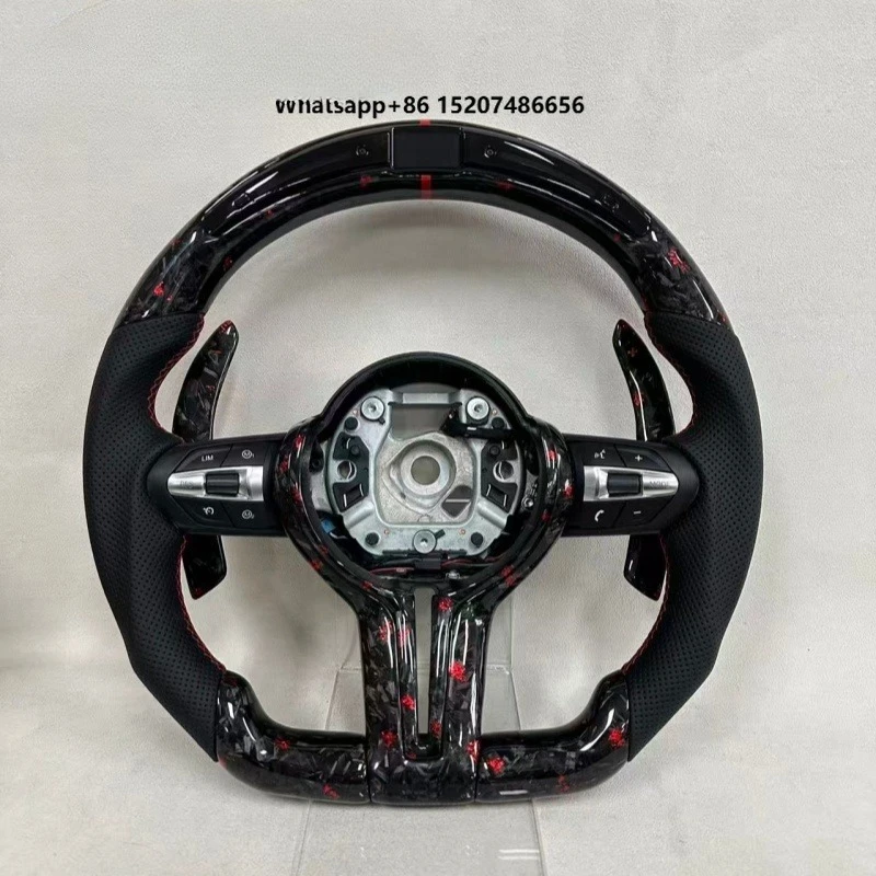 Custom Flat Bottom LED Forged Carbon M Sport Steering Wheel
Custom Flat Bottom LED Forged Carbon M Sport Steering Wheel