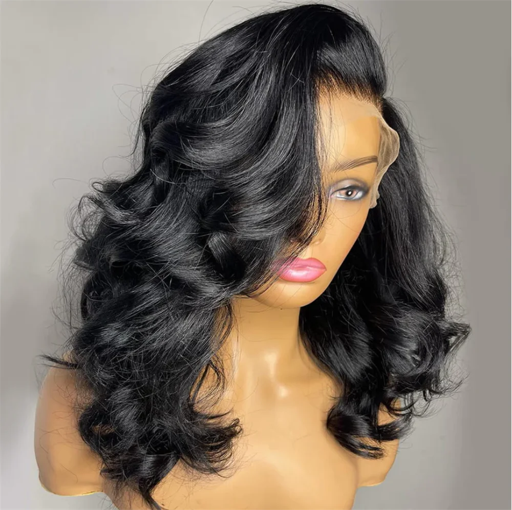 Soft Short Bob Natural Black 180Density Body Wave Lace Front Wig For Women BabyHair Heat Resistant Preplucked Daily Fashion Wig
Soft Short Bob Natural Black 180Density Body Wave Lace Front Wig For Women BabyHair Heat Resistant Preplucked Daily Fashion Wig
