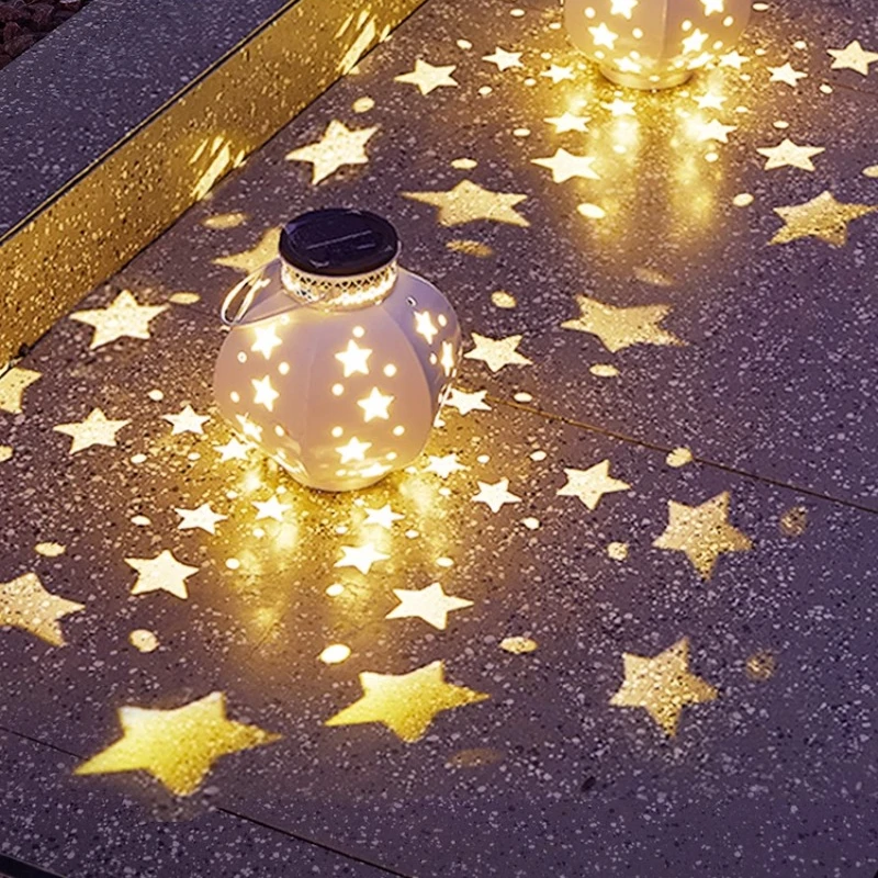 Solar Outdoor Courtyard Home Waterproof Balcony Decoration Garden Atmosphere Layout Star Light and Shadow Hanging Lights
Solar Outdoor Courtyard Home Waterproof Balcony Decoration Garden Atmosphere Layout Star Light and Shadow Hanging Lights