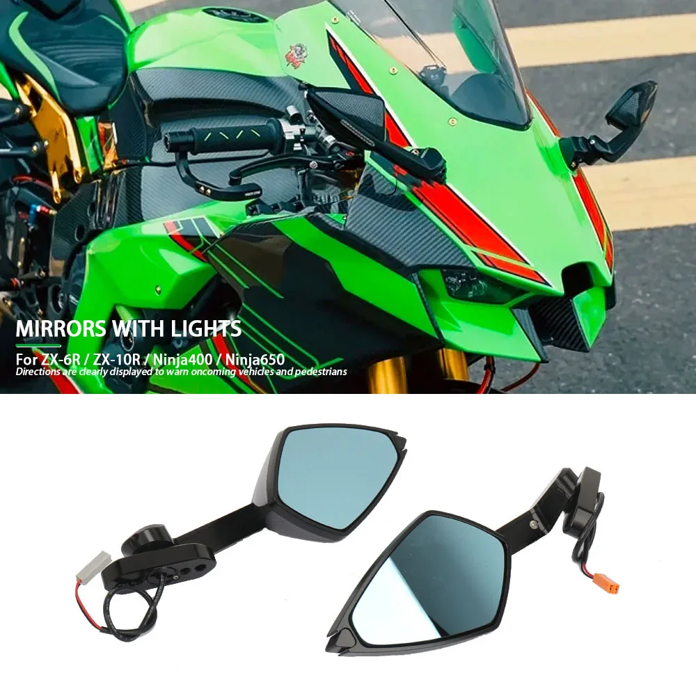 Motorcycle Accessories Rearview Mirrors With Turn Signals LED For Kawasaki Ninja 400 NINJA 650 ZX6R ZX-6R ZX10R ZX 10R
Motorcycle Accessories Rearview Mirrors With Turn Signals LED For Kawasaki Ninja 400 NINJA 650 ZX6R ZX-6R ZX10R ZX 10R
