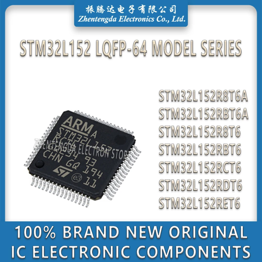 STM32L152R8T6A STM32L152RBT6A STM32L152R8T6 STM32L152RBT6 STM32L152RCT6 STM32L152RDT6 STM32L152RET6 STM32L152 IC MCU Chip
STM32L152R8T6A STM32L152RBT6A STM32L152R8T6 STM32L152RBT6 STM32L152RCT6 STM32L152RDT6 STM32L152RET6 STM32L152 IC MCU Chip