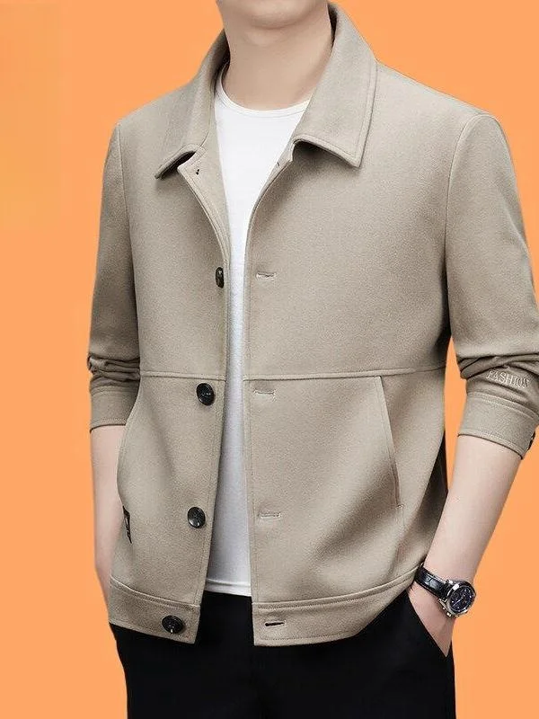 Fall Men's Tailored Jaet Luxury Slim Fit Busin Sle irt-Like Faionable Outerwear Long Sve Thiened Fce Collar
Fall Men's Tailored Jaet Luxury Slim Fit Busin Sle irt-Like Faionable Outerwear Long Sve Thiened Fce Collar