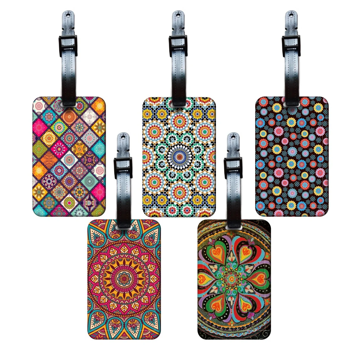 Lotus Rainbow Mandala Luggage Tags Suitcase ID Address Name Holder Art Baggage Tag Label Travel Suitcase Accessories
Lotus Rainbow Mandala Luggage Tags Suitcase ID Address Name Holder Art Baggage Tag Label Travel Suitcase Accessories