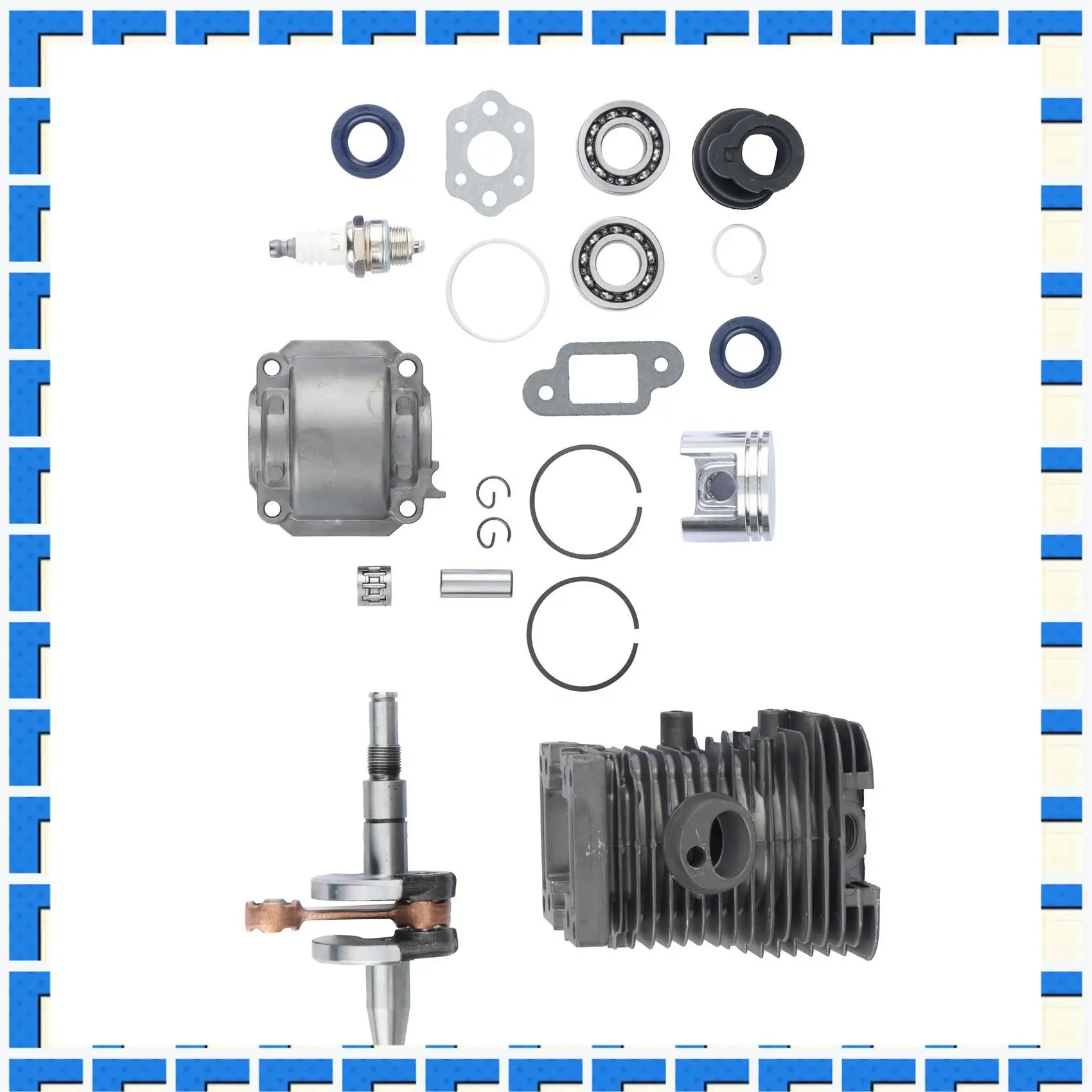 ABNG Cylinder Piston Crankshaft Engine Pan Kit For STIHL MS170 MS180 017 MS 180 Chainsaw 38Mm
ABNG Cylinder Piston Crankshaft Engine Pan Kit For STIHL MS170 MS180 017 MS 180 Chainsaw 38Mm