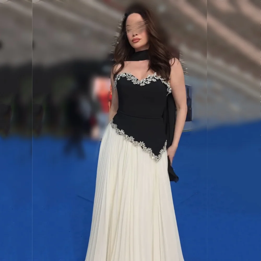 Customized Exquisite Sweetheart Glitter Evening Dress Rhinestone Sleeveless A-line Long Dresses Prom Dresses
Customized Exquisite Sweetheart Glitter Evening Dress Rhinestone Sleeveless A-line Long Dresses Prom Dresses