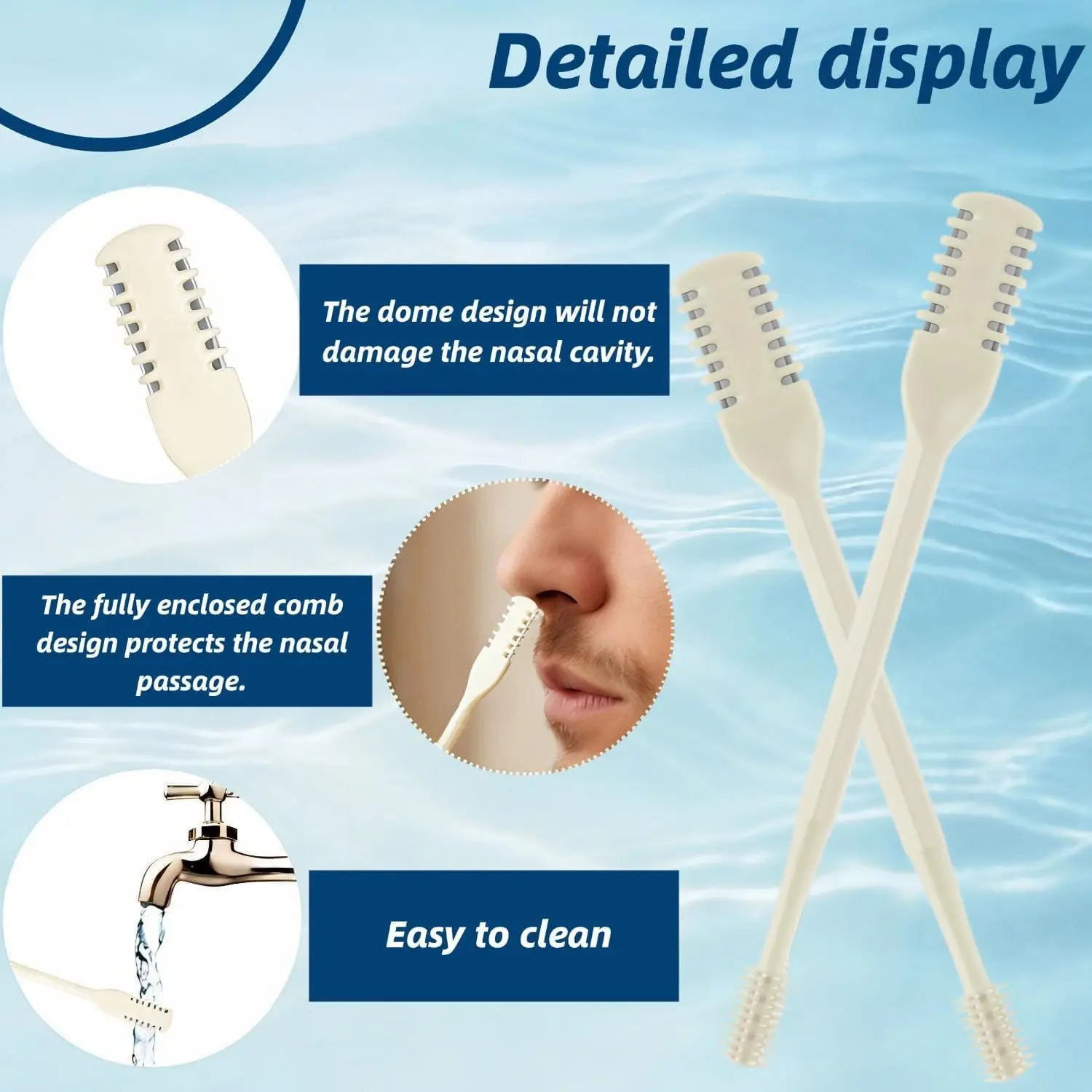 Manual Nose Hair Trimmer Set Double-Head Nose Hair Shaver for Men & Women Painless Nostril Hair Removal Tool
Manual Nose Hair Trimmer Set Double-Head Nose Hair Shaver for Men & Women Painless Nostril Hair Removal Tool