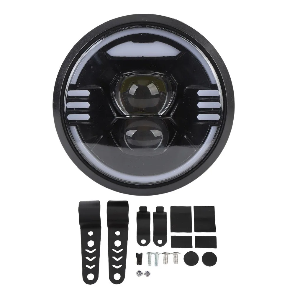 Durable ABS Electric Bike Head Light High Brightness Black LED Front Headlight Bike Headlight Scooter Use
Durable ABS Electric Bike Head Light High Brightness Black LED Front Headlight Bike Headlight Scooter Use