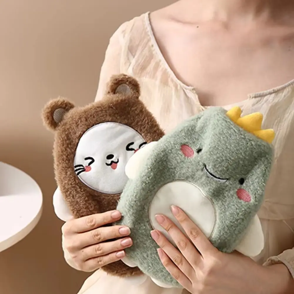 Portable 350ML Cartoon Hot Water Bag Reusable Soft Rubber Hot Water Bottle Detachable Warm Plush Heat Pack Winter
Portable 350ML Cartoon Hot Water Bag Reusable Soft Rubber Hot Water Bottle Detachable Warm Plush Heat Pack Winter
