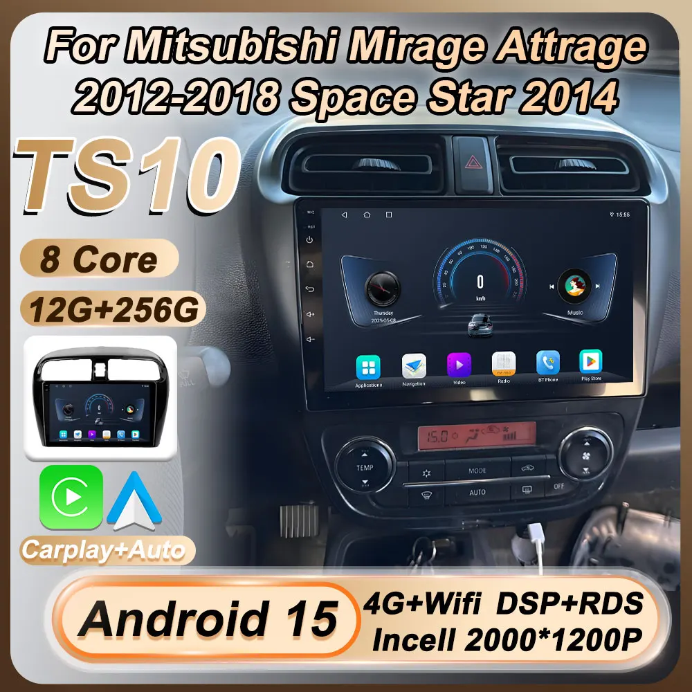 Автомобильный аудиосистема 2 Din Android 15 для Mitsubishi Mirage Attrage 2012-2018 Space Star 2014, радио Multimidia GPS Carplay, сенсорный экран DSP
Автомобильный аудиосистема 2 Din Android 15 для Mitsubishi Mirage Attrage 2012-2018 Space Star 2014, радио Multimidia GPS Carplay, сенсорный экран DSP