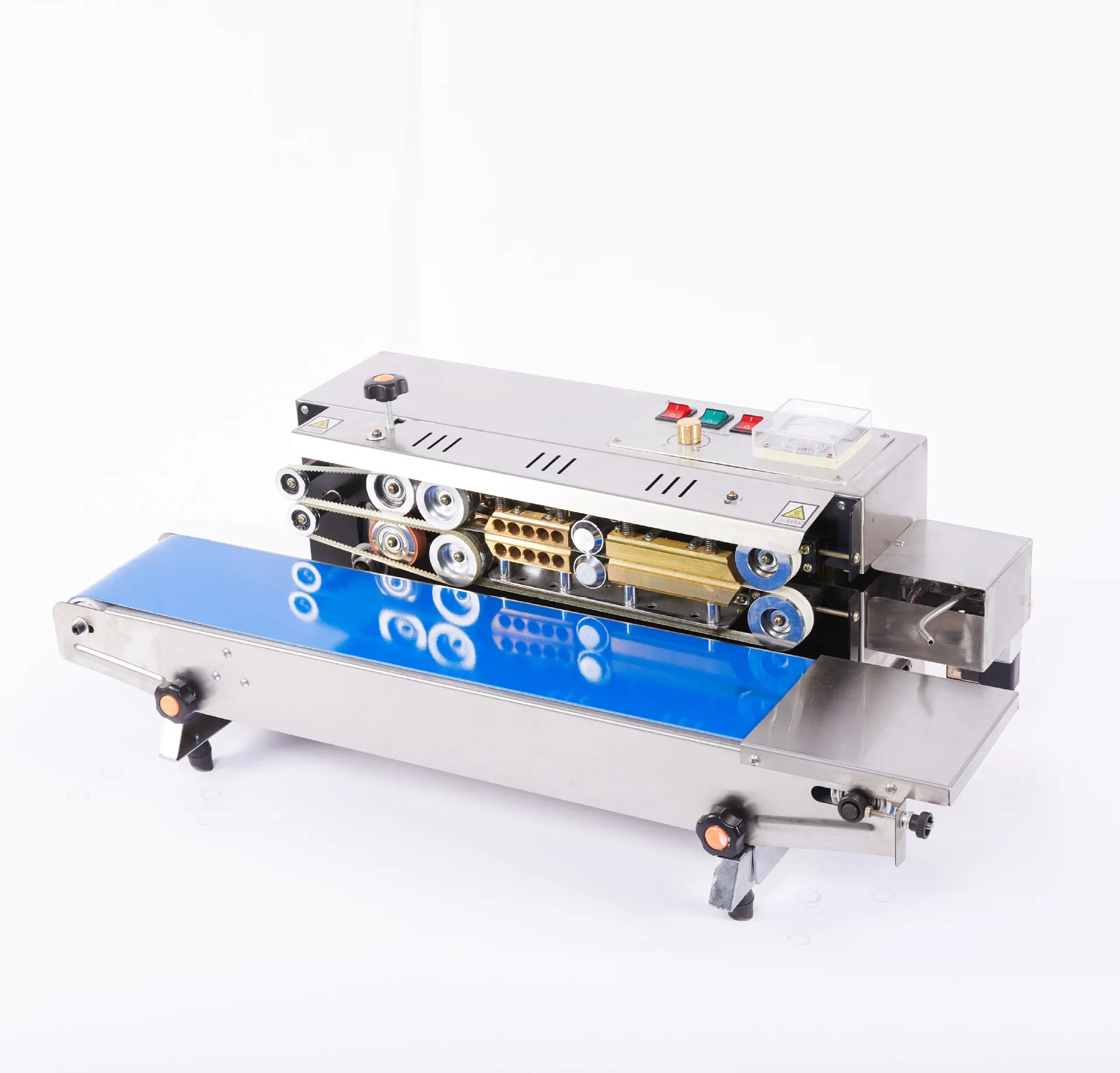 Automatic continuous sealing machine inflatable continuous sealing machine plastic film bag snack bag small sealing machine
Automatic continuous sealing machine inflatable continuous sealing machine plastic film bag snack bag small sealing machine