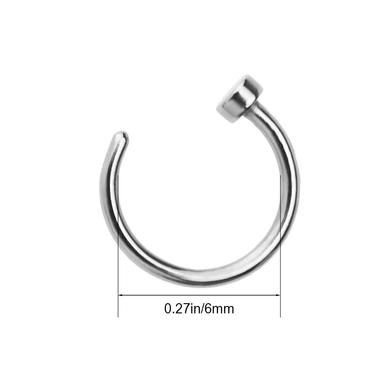 2 pcs Titanium Steel Nose Rings C Shaped Hoop for Men Women Non Toxic Safe Daily Jewelry Piercing Studs Body Accessories
2 pcs Titanium Steel Nose Rings C Shaped Hoop for Men Women Non Toxic Safe Daily Jewelry Piercing Studs Body Accessories