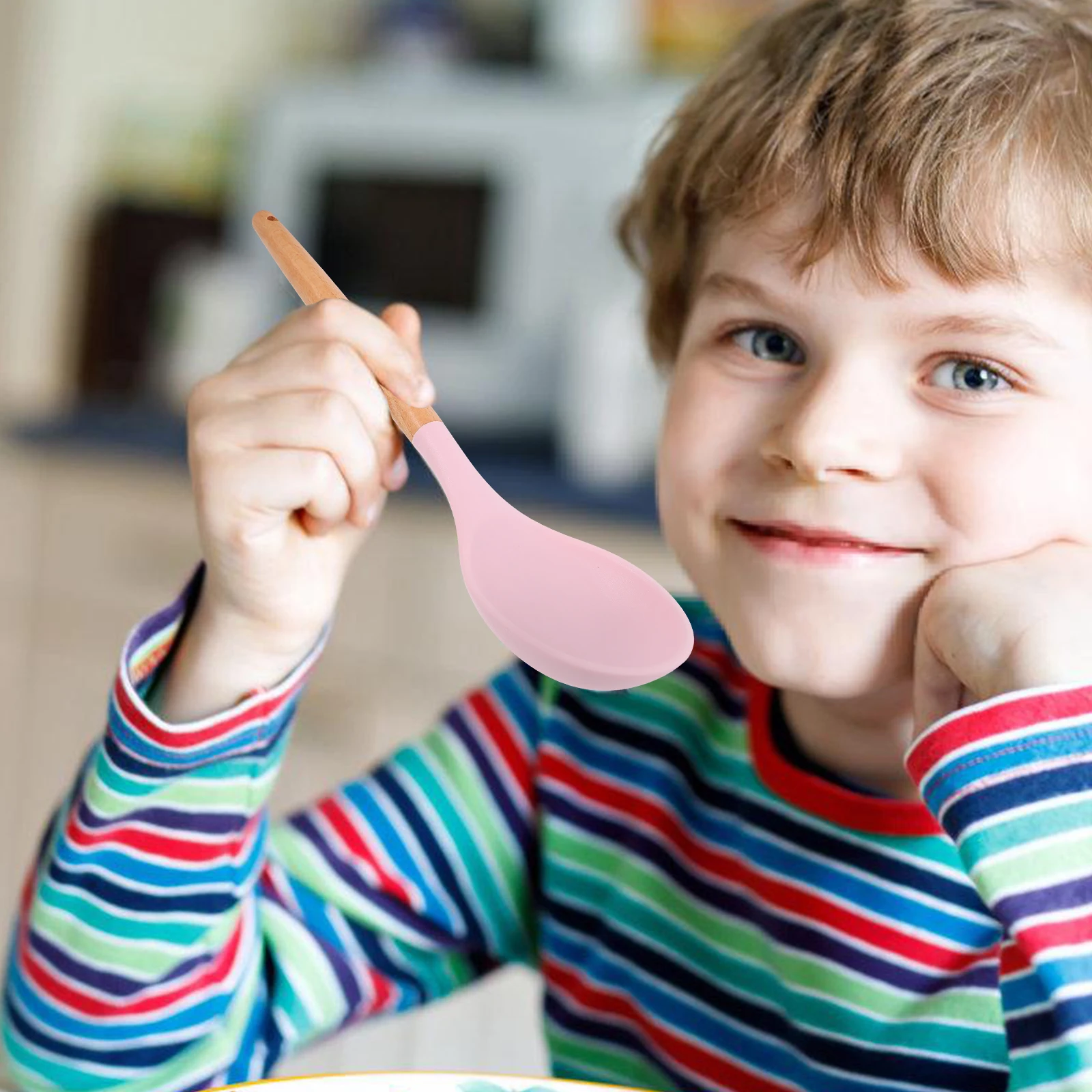 Silicone Cooking Utensil Heat Resistant Nonstick Spoon Natural Beech Handle Food Grade Utensils For Kitchen Home
Silicone Cooking Utensil Heat Resistant Nonstick Spoon Natural Beech Handle Food Grade Utensils For Kitchen Home