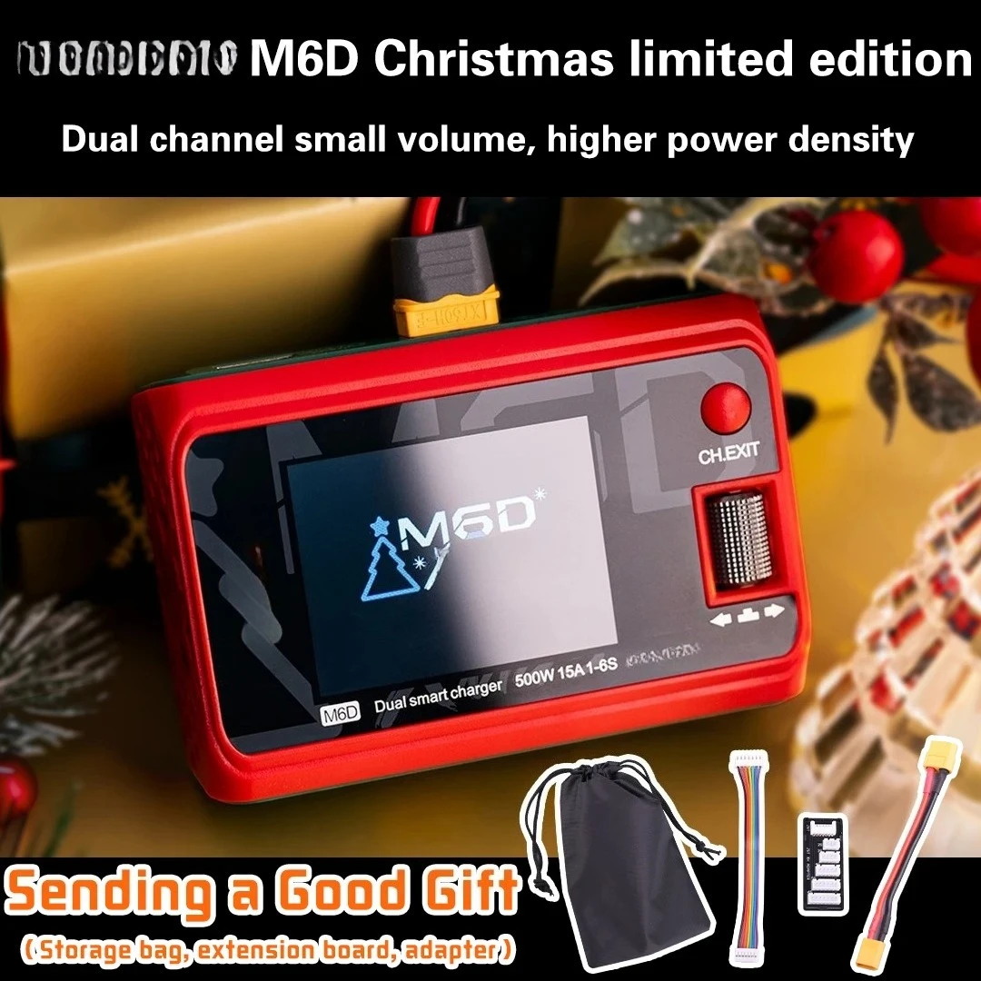 2025 NEW Xmas ToolkitRC M6D v3 15A DC Dual Channel MINI Charger Discharger For 1-6S Lipo Battery FPV Model Parts Christmas Gift 
2025 NEW Xmas ToolkitRC M6D v3 15A DC Dual Channel MINI Charger Discharger For 1-6S Lipo Battery FPV Model Parts Christmas Gift