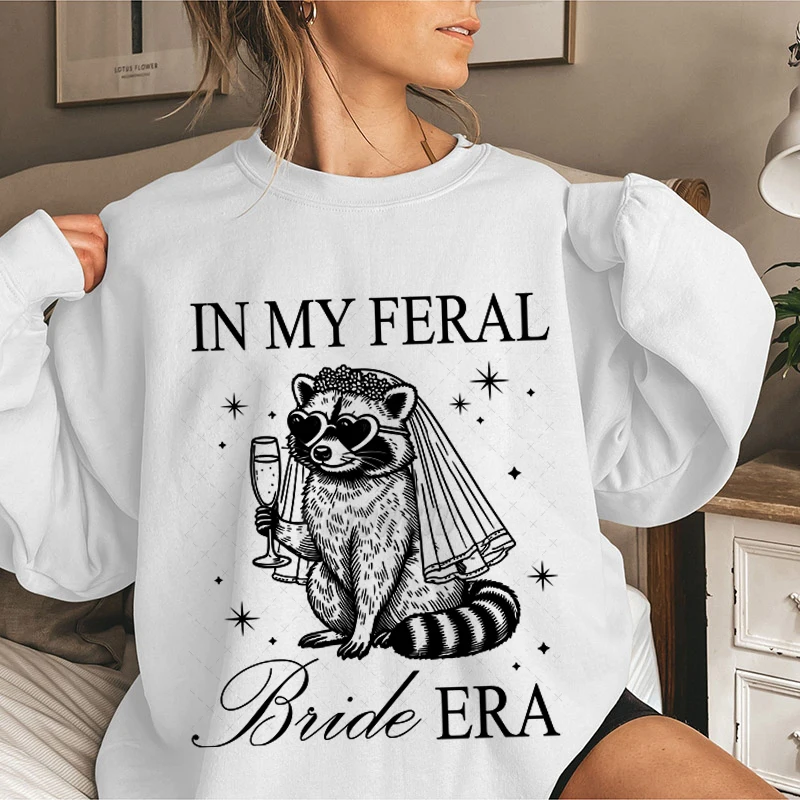 In My Feral Bride Era Print Sweatshirt Long Sleeve Women Bride Tracksuit Fashion Bachelorette Party Gifts Bridesmaid Pullover
In My Feral Bride Era Print Sweatshirt Long Sleeve Women Bride Tracksuit Fashion Bachelorette Party Gifts Bridesmaid Pullover