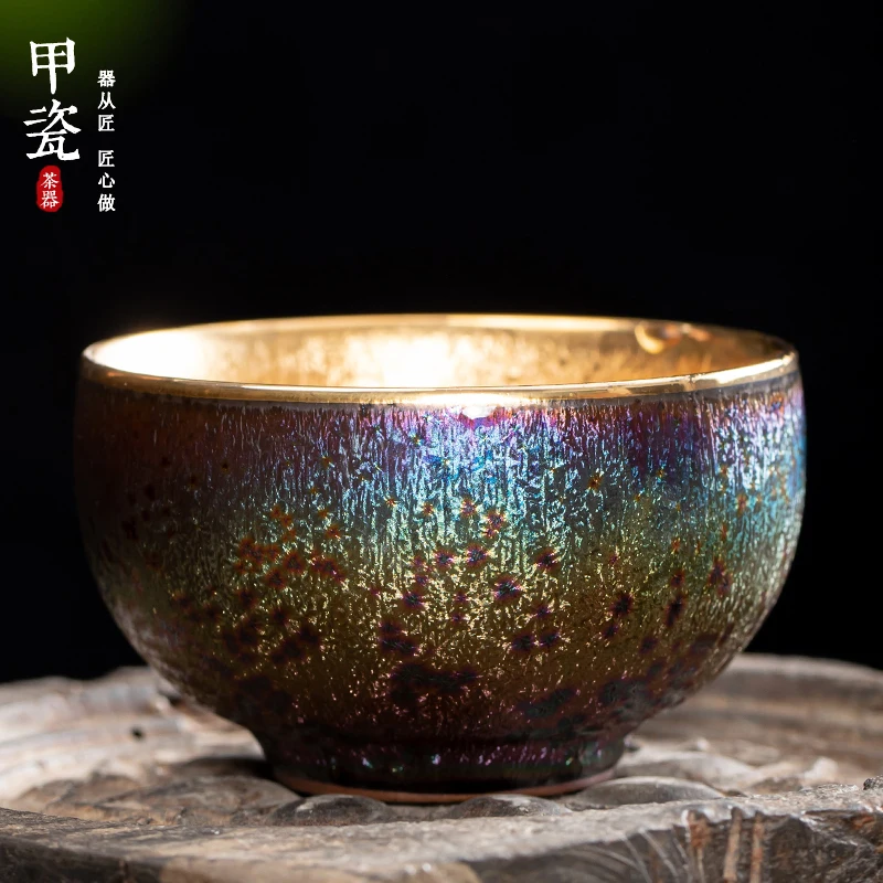 Pure Cup Tea Bowl Gilding Silver Gilded Ceramic Single Kung Fu Set Large
Pure Cup Tea Bowl Gilding Silver Gilded Ceramic Single Kung Fu Set Large