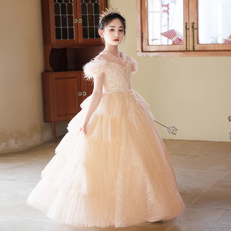 Girls' Formal Dress High-End Beautiful Flower Girl Wedding Dress for Girls' 10th Birthday Elegant Piano Performance Princess Dre
Girls' Formal Dress High-End Beautiful Flower Girl Wedding Dress for Girls' 10th Birthday Elegant Piano Performance Princess Dre