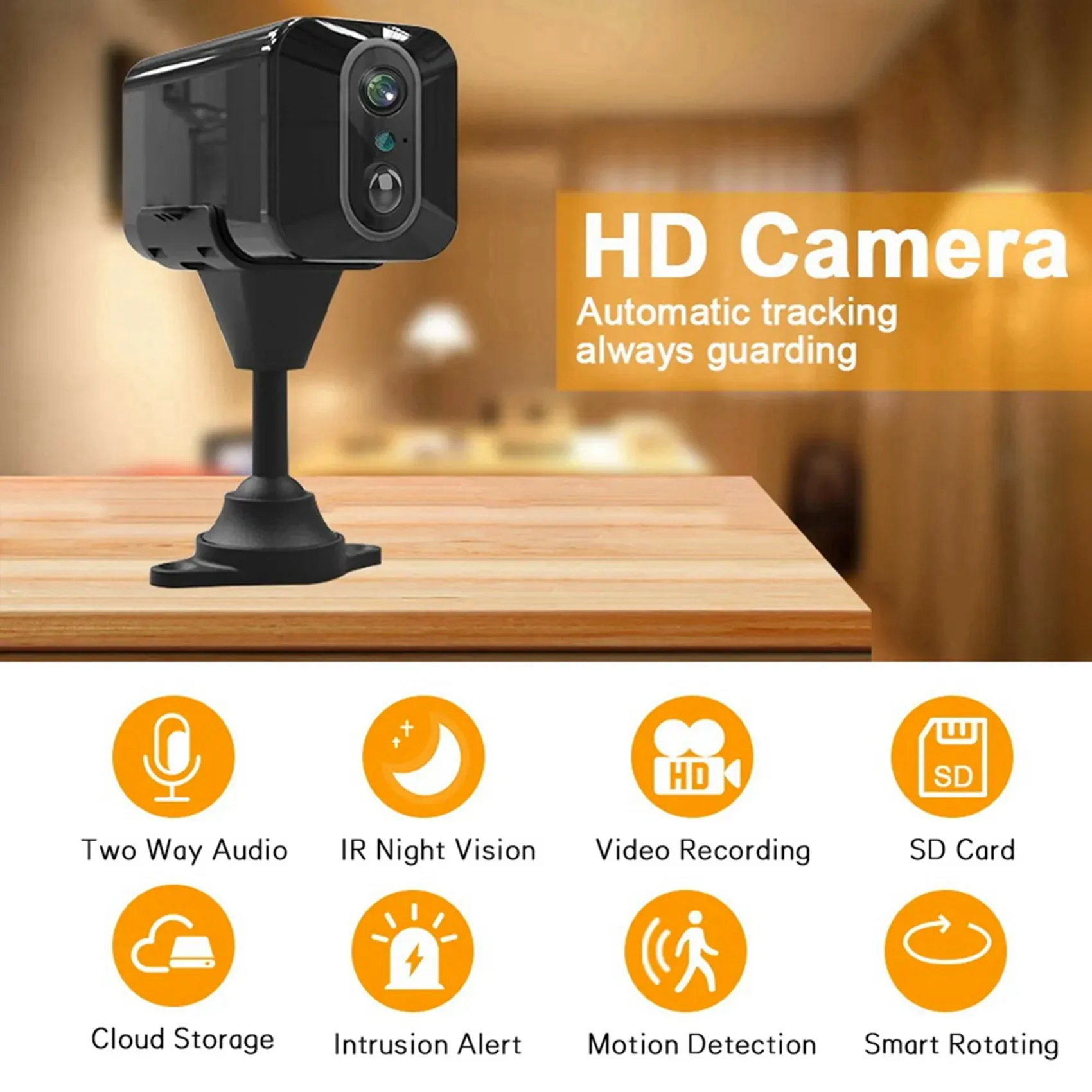2X SIM Card Mini Camera Built-In Battery PIR Motion Detection Indoor Security CCTV Surveillance Camera V380 PRO(WIFI)-Y41A
2X SIM Card Mini Camera Built-In Battery PIR Motion Detection Indoor Security CCTV Surveillance Camera V380 PRO(WIFI)-Y41A