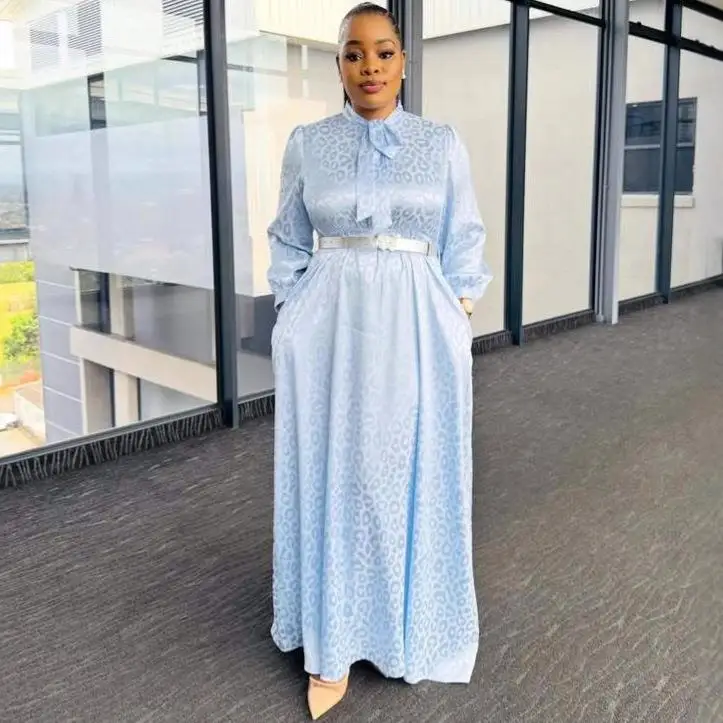 Cross-Border Long Collar Leopard Print Dress Women's Fashionable African Style High Waist A-Line Skirt Long Dress
Cross-Border Long Collar Leopard Print Dress Women's Fashionable African Style High Waist A-Line Skirt Long Dress