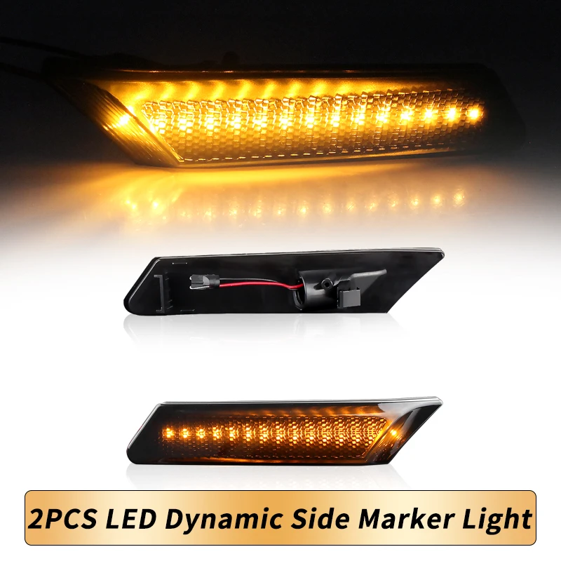 2PCS For Porsche Boxster Cayman 987 991 Carrera Targa Turbo LED Flashing Smoked Lens Front Side Marker Lights Turn Signal Lamp
2PCS For Porsche Boxster Cayman 987 991 Carrera Targa Turbo LED Flashing Smoked Lens Front Side Marker Lights Turn Signal Lamp
