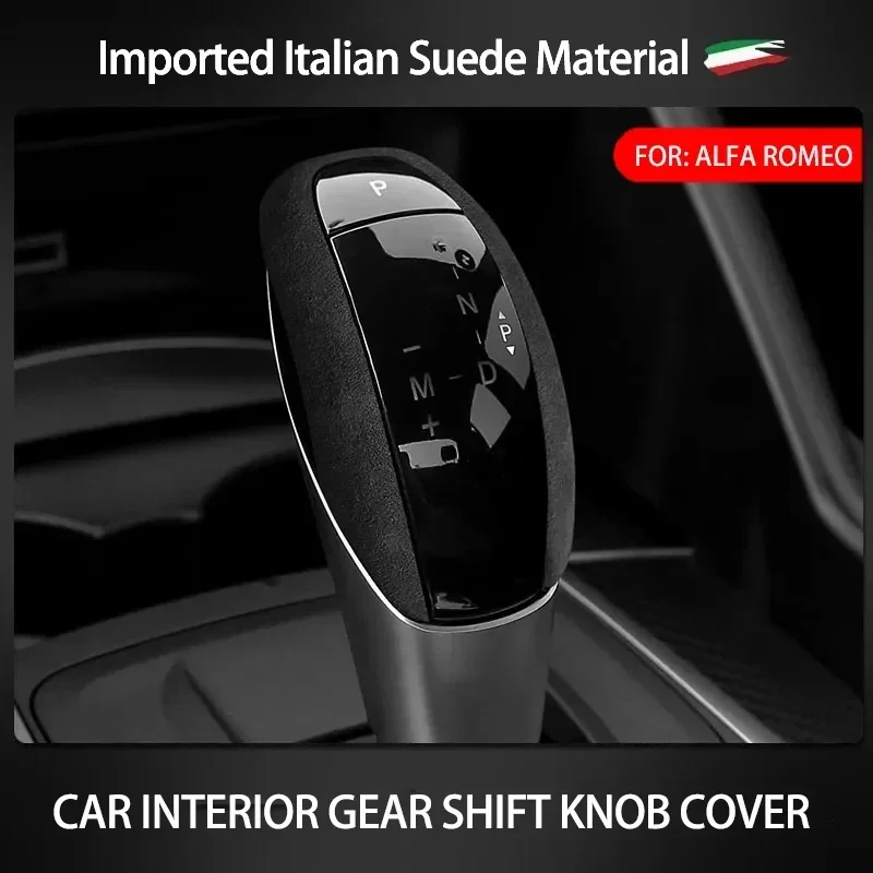 Suede Leather Car Gear Shift Handle Knob Cover Sticker Interior Accessories For Alfa Romeo Giuila Stelvio 2016 2017 2018 2019
Suede Leather Car Gear Shift Handle Knob Cover Sticker Interior Accessories For Alfa Romeo Giuila Stelvio 2016 2017 2018 2019