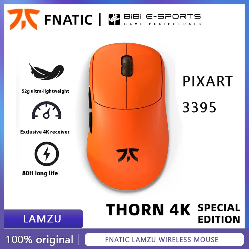 Fnatic Lamzu Wireless Mouse Orchid Thorn 4K THORN Orchid Lightweight PAW3395 Gaming Esports Wireless Mouse Orchid Thorn 4K
Fnatic Lamzu Wireless Mouse Orchid Thorn 4K THORN Orchid Lightweight PAW3395 Gaming Esports Wireless Mouse Orchid Thorn 4K