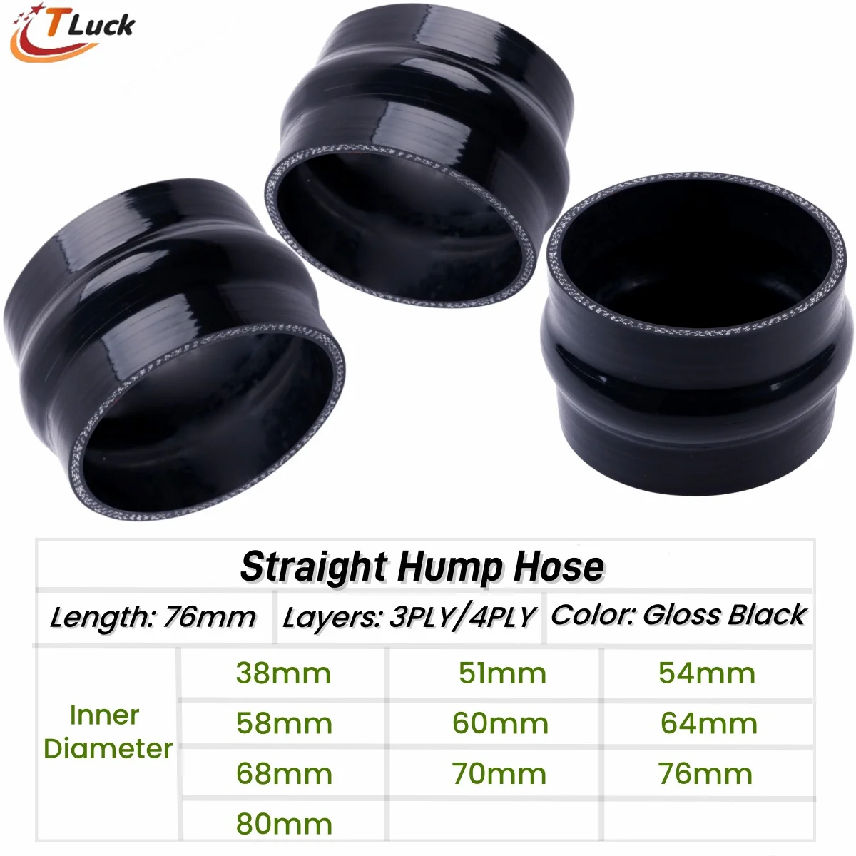 1PC Straight Silicone Hump Hose 38mm 51mm 54mm 58 60mm 64mm 68mm 70mm 76 80mm Joiner Tube for Intercooler Cold air intake Pipe
1PC Straight Silicone Hump Hose 38mm 51mm 54mm 58 60mm 64mm 68mm 70mm 76 80mm Joiner Tube for Intercooler Cold air intake Pipe