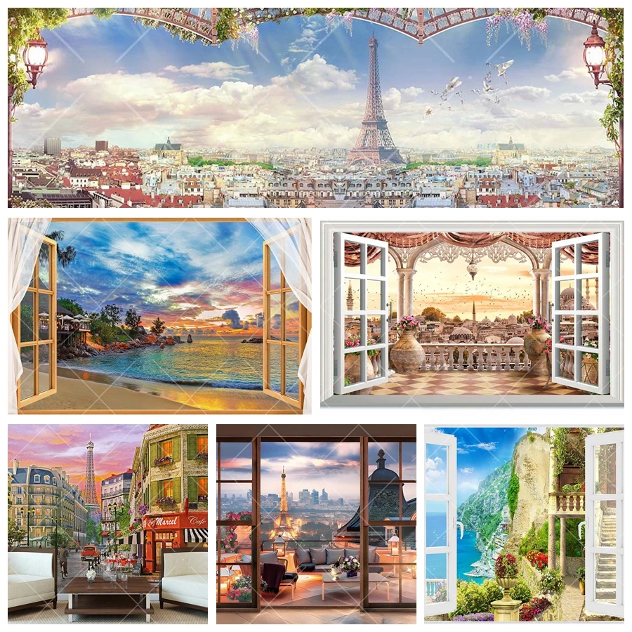 Window Outdoor Landscape Eiffel Tower Backdrop Interior Party Decorations Balcony Backgrounds For Photographs Photo Studio Props
Window Outdoor Landscape Eiffel Tower Backdrop Interior Party Decorations Balcony Backgrounds For Photographs Photo Studio Props