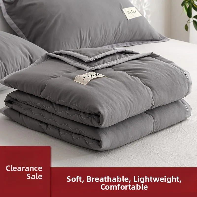 Summer Washable Cotton Air Conditioner Quilt Thin Double Personable Machine Washable Student Dormitory Summer Quilt Core
Summer Washable Cotton Air Conditioner Quilt Thin Double Personable Machine Washable Student Dormitory Summer Quilt Core