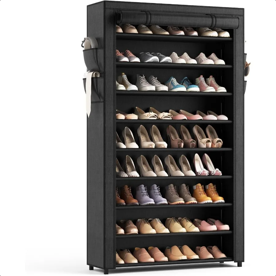 Shoe Rack with Covers 10 Tiers Tall Shoe Rack Organizer Large Capacity Shoe Shelf Storage 40 Pairs Space Saving Vertical Shoe S
Shoe Rack with Covers 10 Tiers Tall Shoe Rack Organizer Large Capacity Shoe Shelf Storage 40 Pairs Space Saving Vertical Shoe S